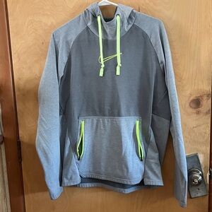 Nike Therma-Fit Gray Hoodie with Neon Highlights